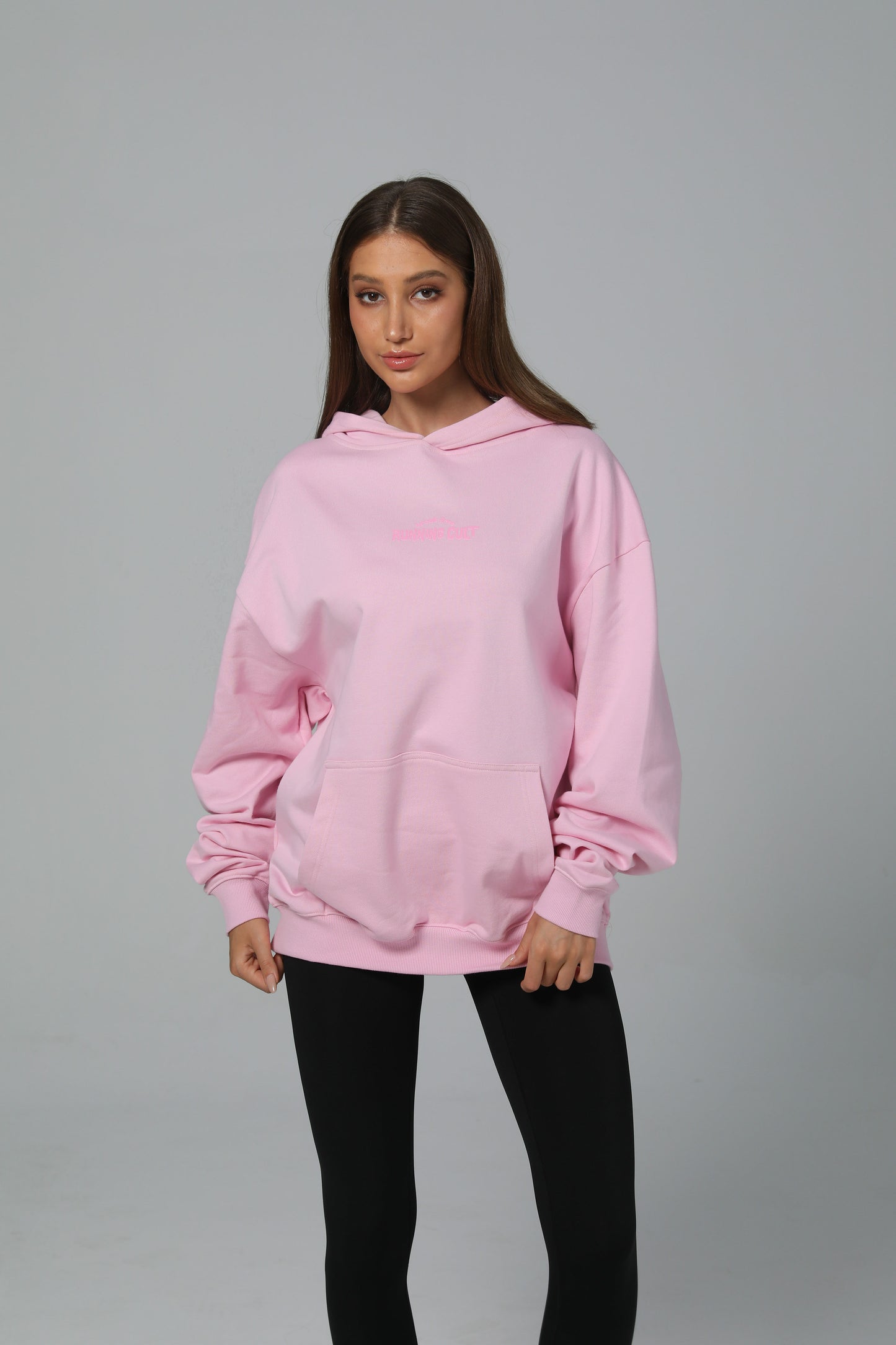 POST LONG RUN HOODIE - COTTON CANDY