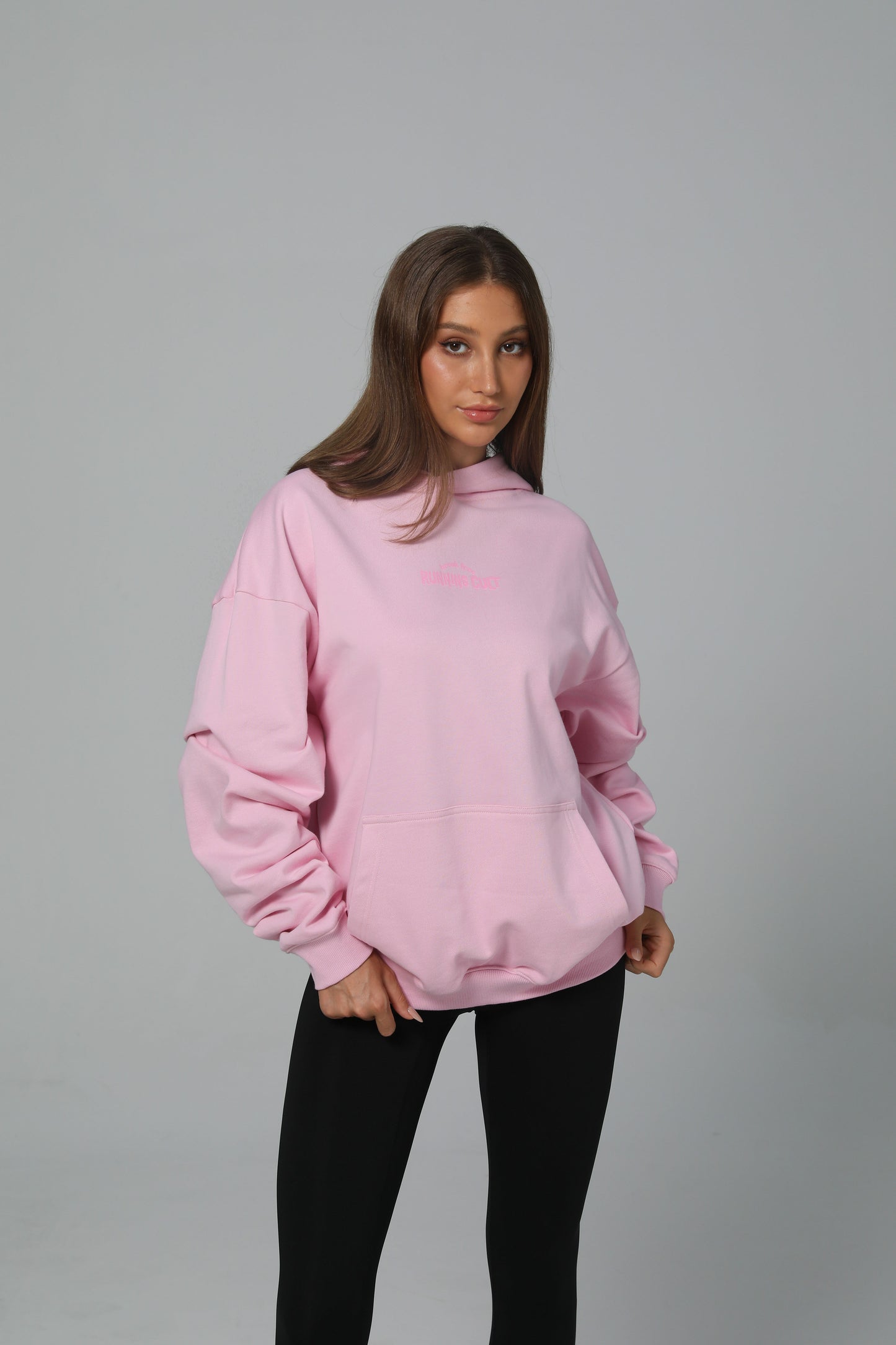 POST LONG RUN HOODIE - COTTON CANDY