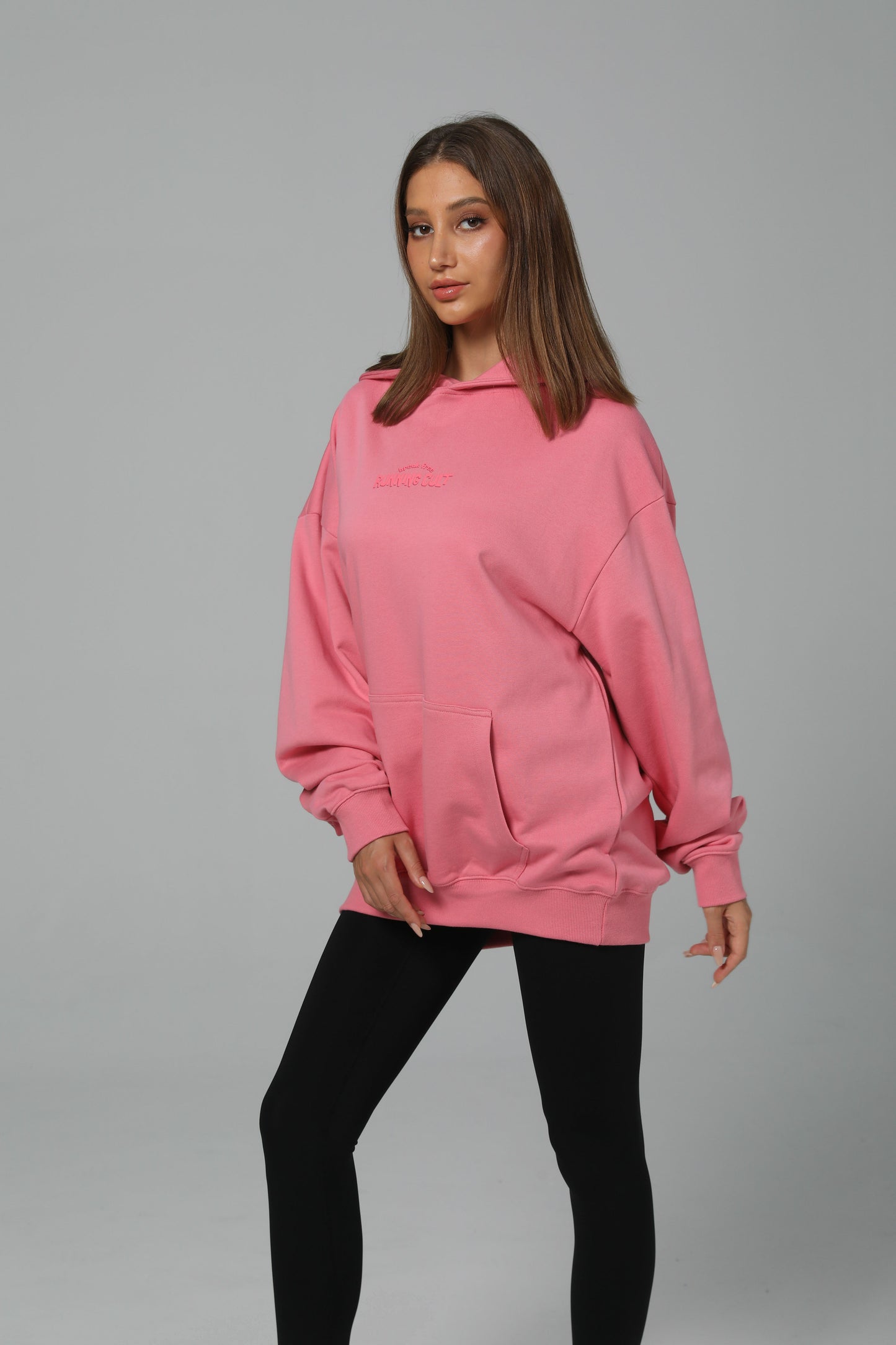 POST LONG RUN HOODIE - PINK