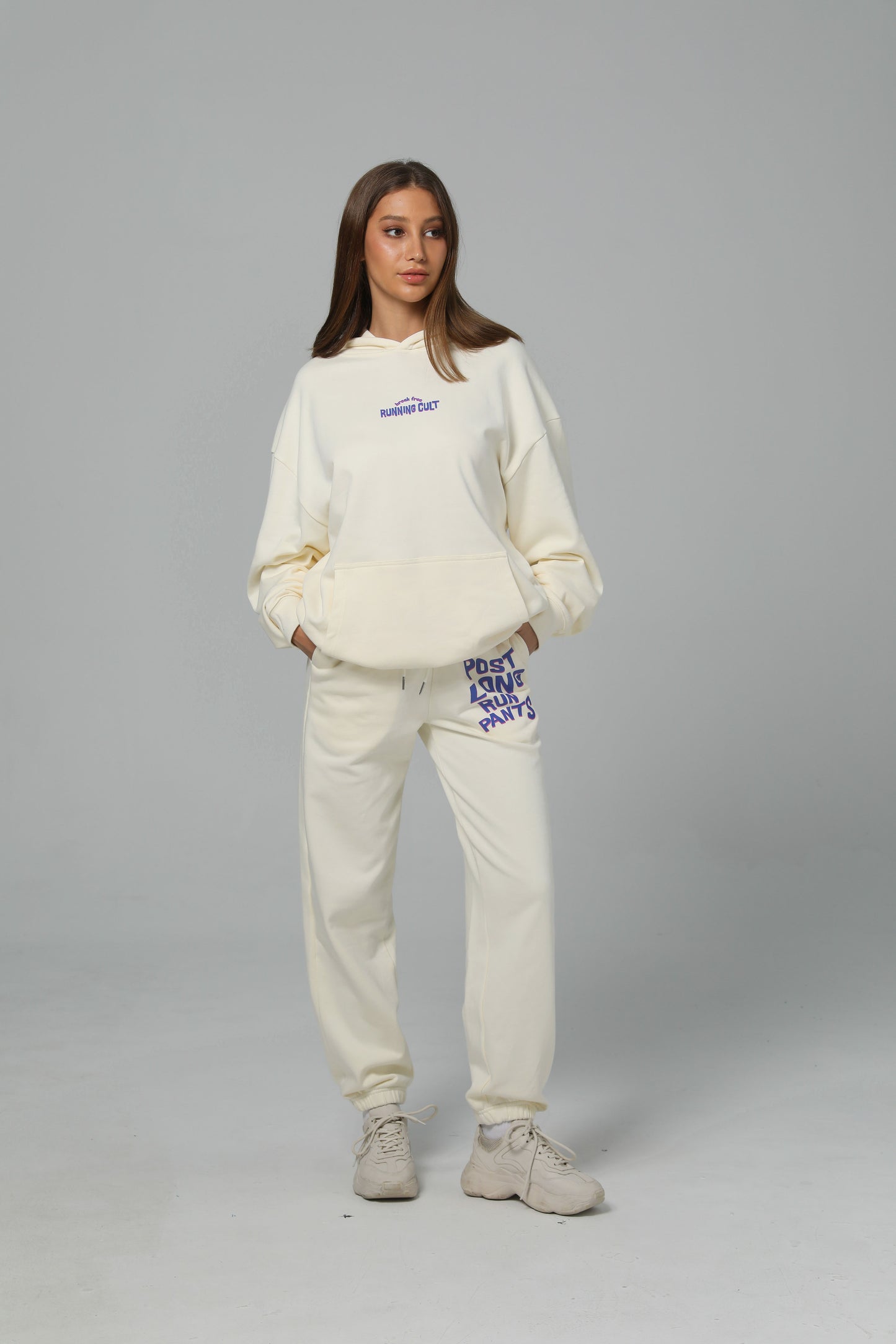 POST LONG RUN PANTS - CREAM