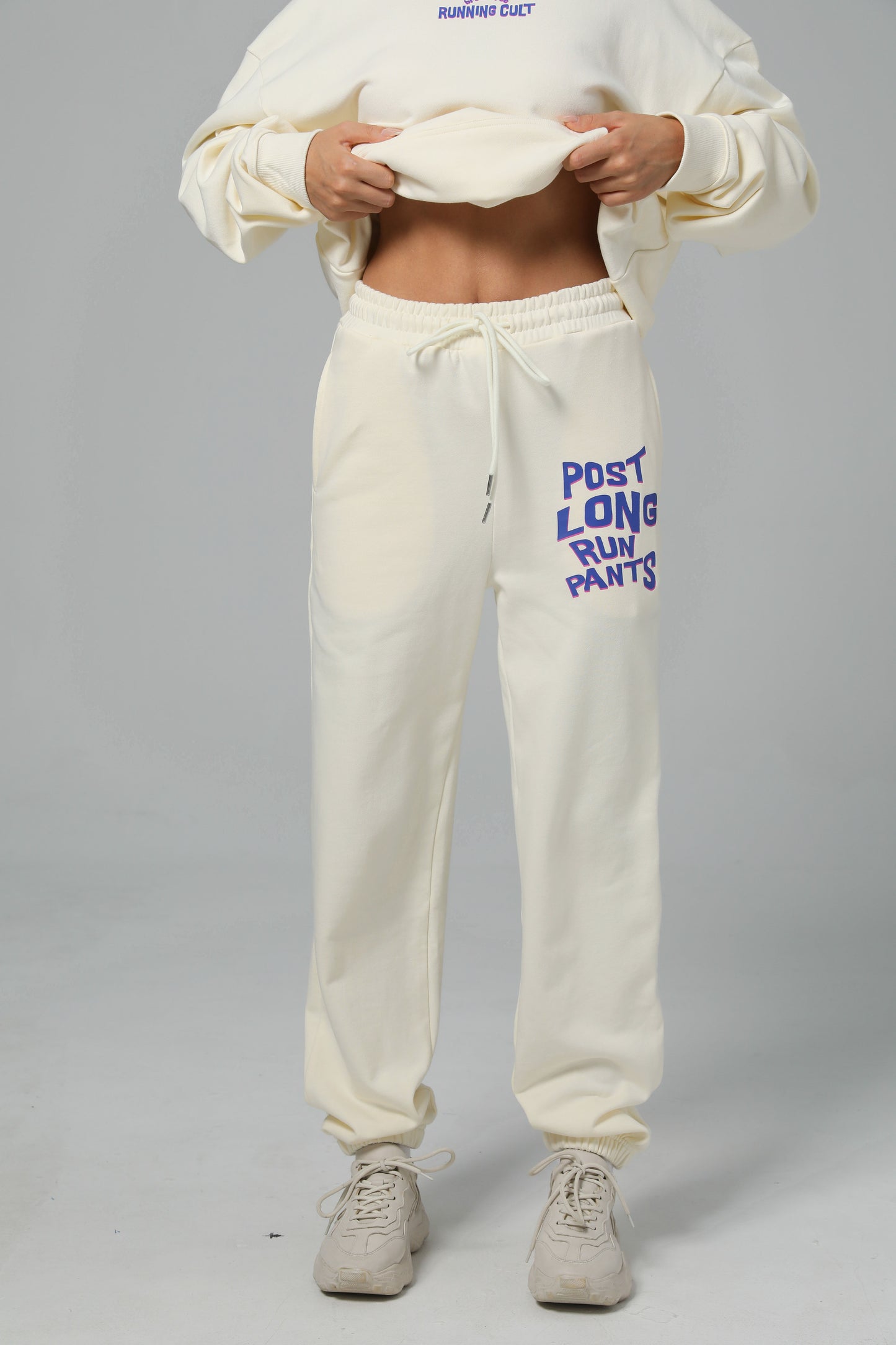 POST LONG RUN PANTS - CREAM