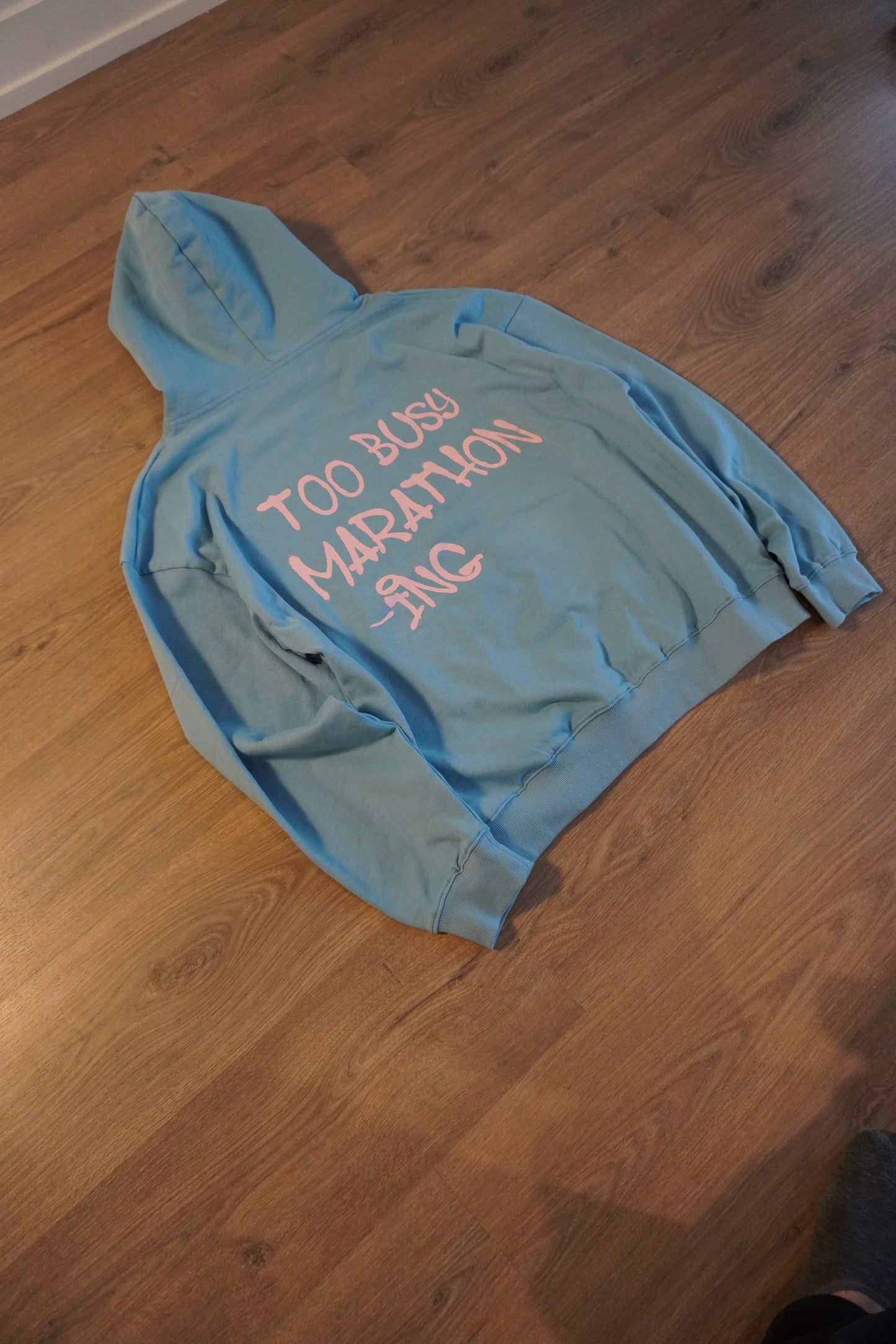 TOO BUSY HOODIE - BLUE RAZZ