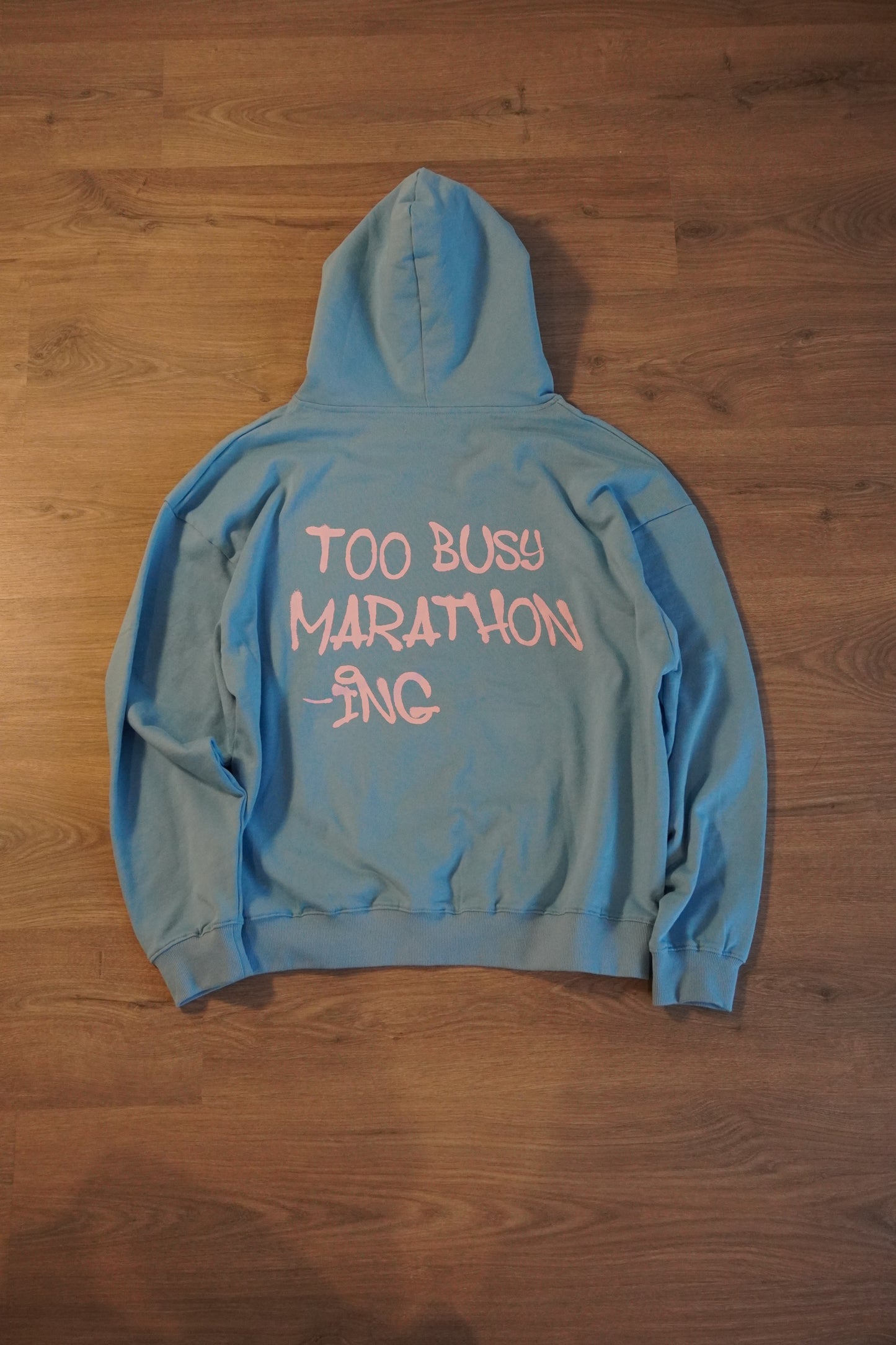 TOO BUSY HOODIE - BLUE RAZZ
