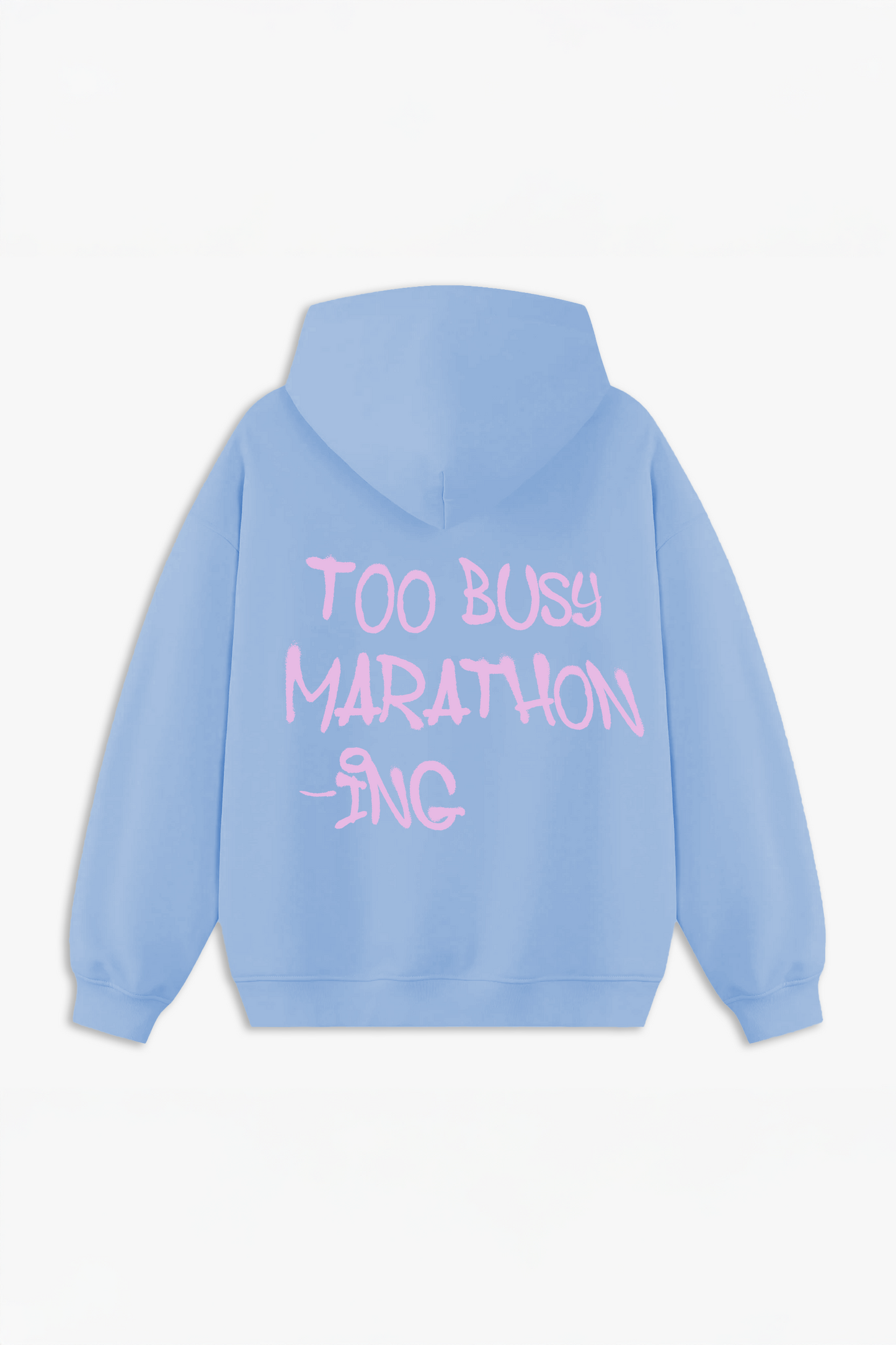 TOO BUSY HOODIE - BLUE RAZZ