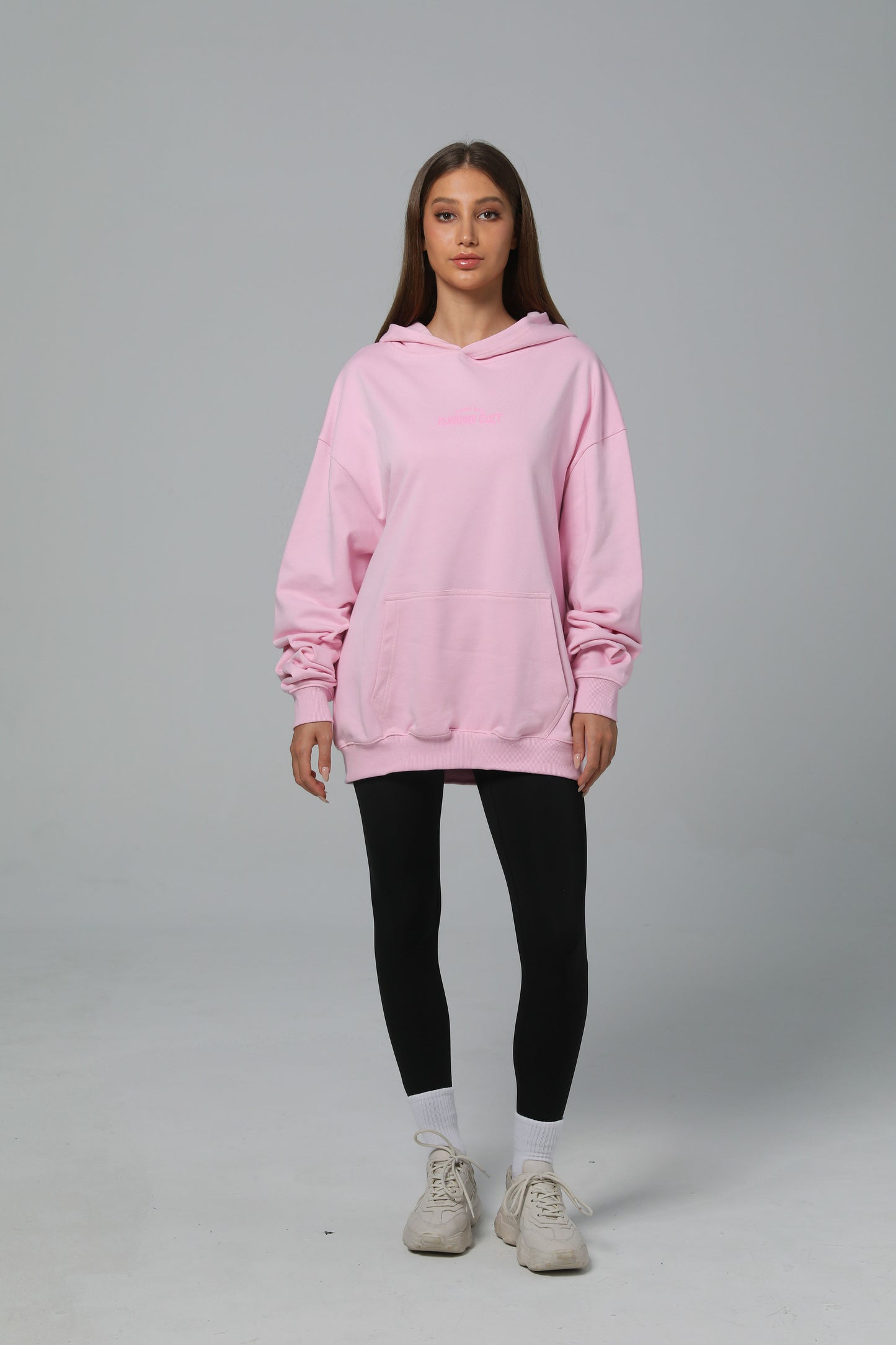 POST LONG RUN HOODIE - COTTON CANDY