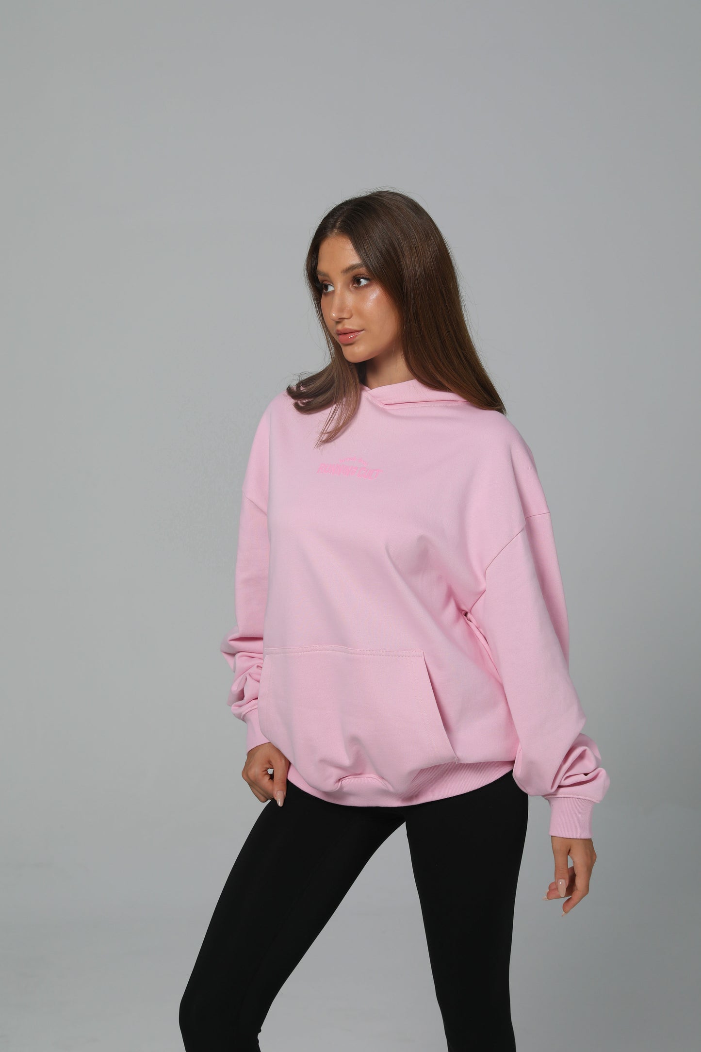 POST LONG RUN HOODIE - COTTON CANDY