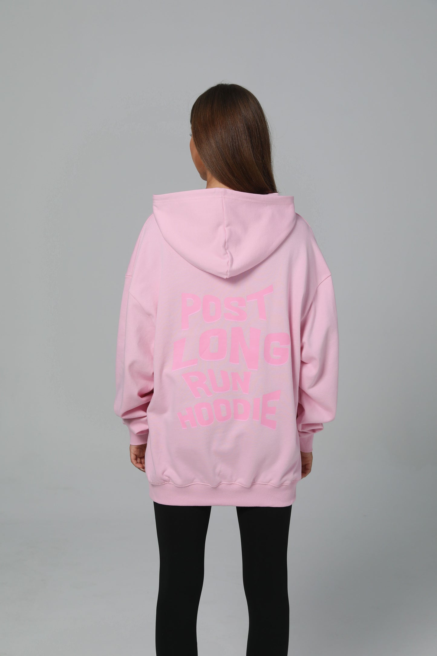 POST LONG RUN HOODIE - COTTON CANDY