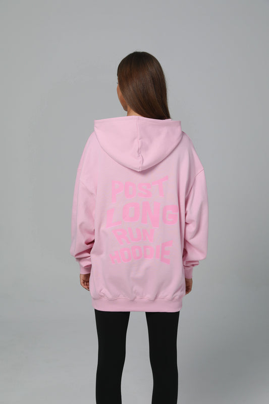 POST LONG RUN HOODIE - COTTON CANDY