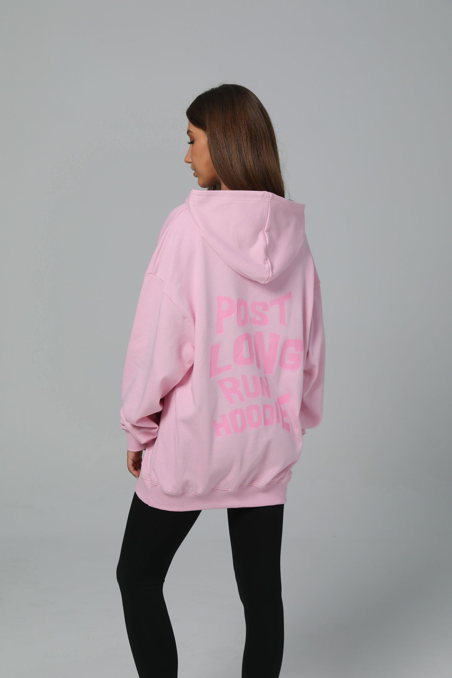 POST LONG RUN HOODIE - COTTON CANDY