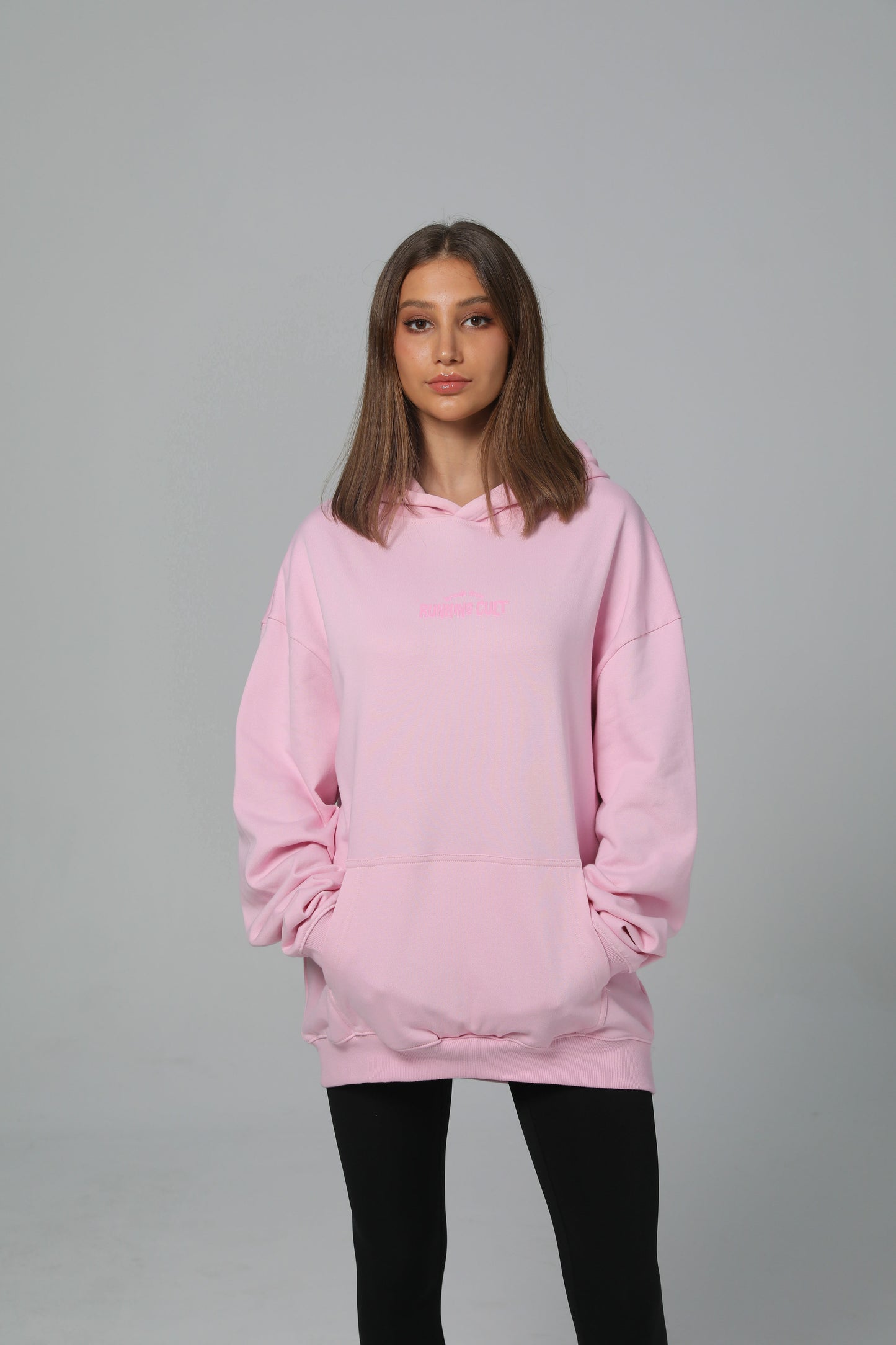 POST LONG RUN HOODIE - COTTON CANDY