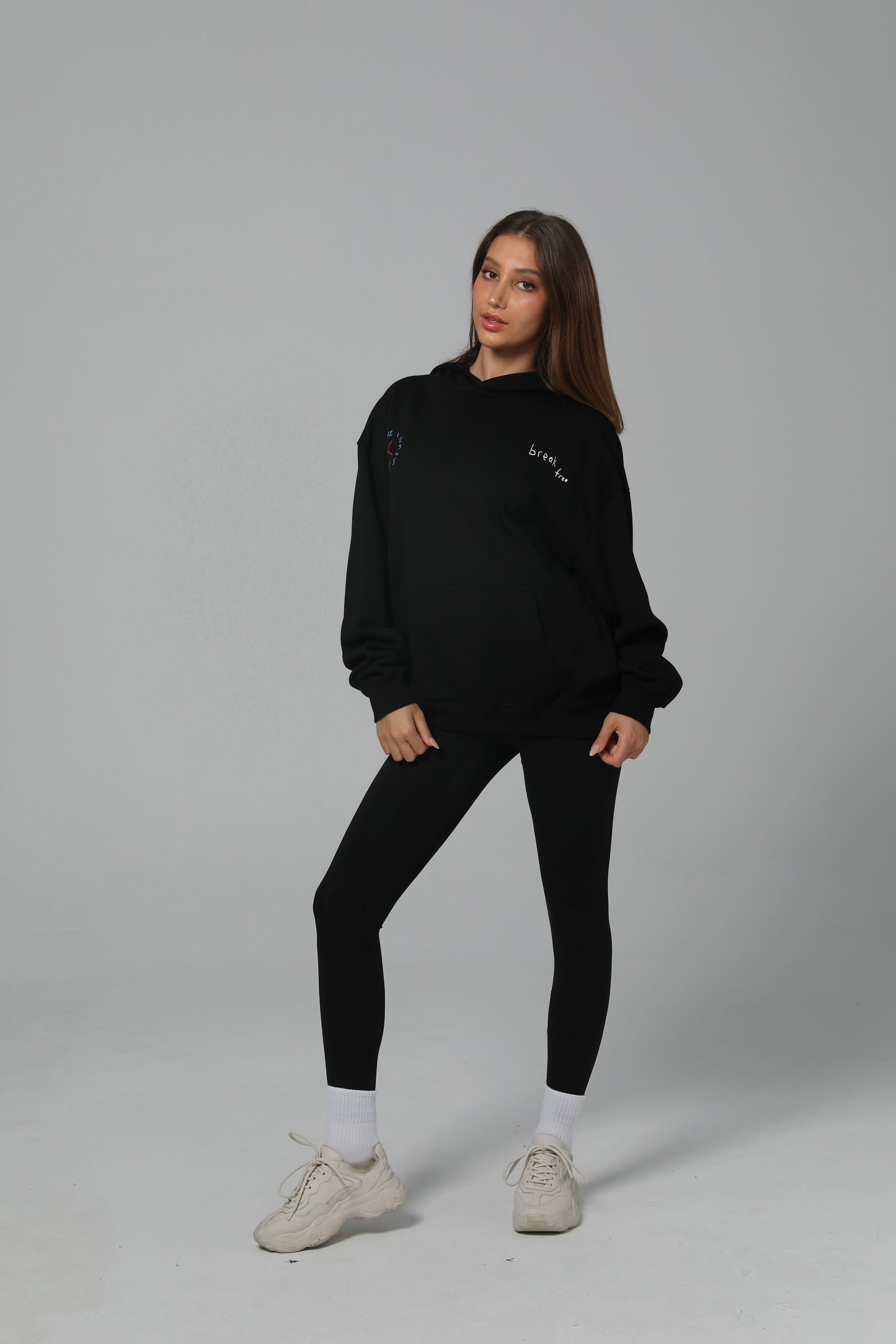 LIFE IS SHORT RUN LONG HOODIE - JET BLACK