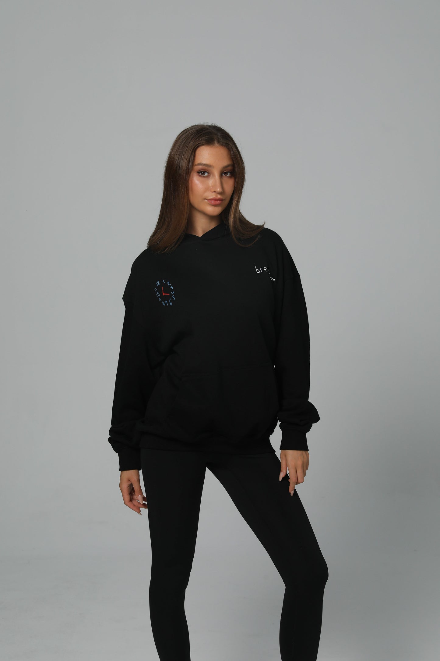 LIFE IS SHORT RUN LONG HOODIE - JET BLACK