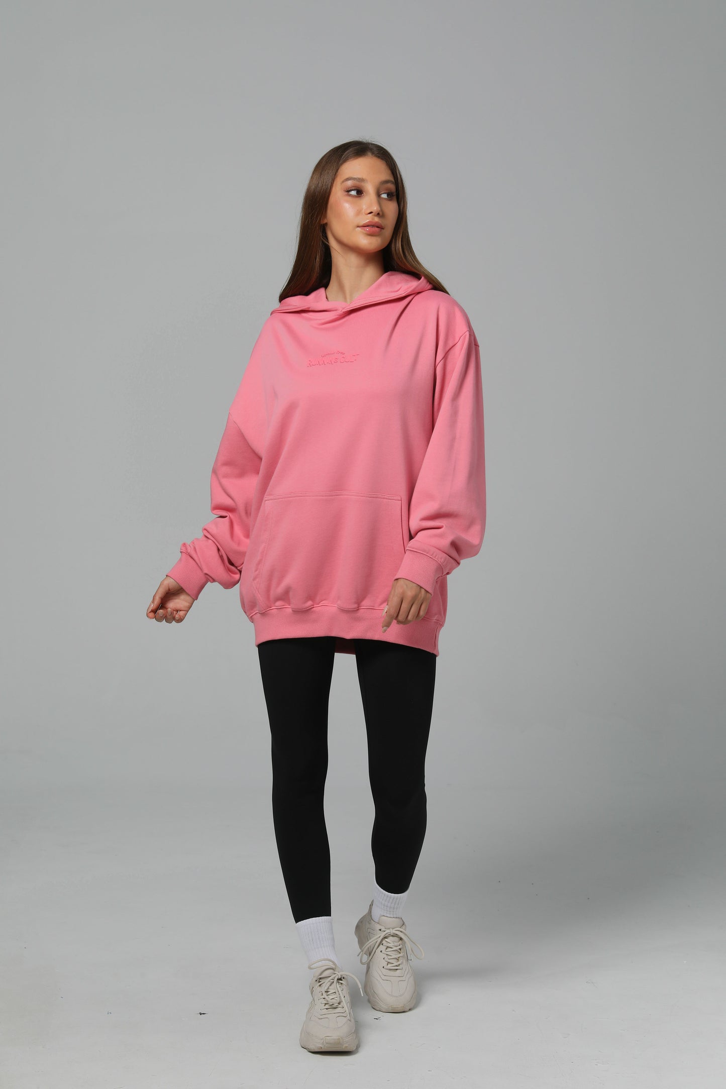POST LONG RUN HOODIE - PINK