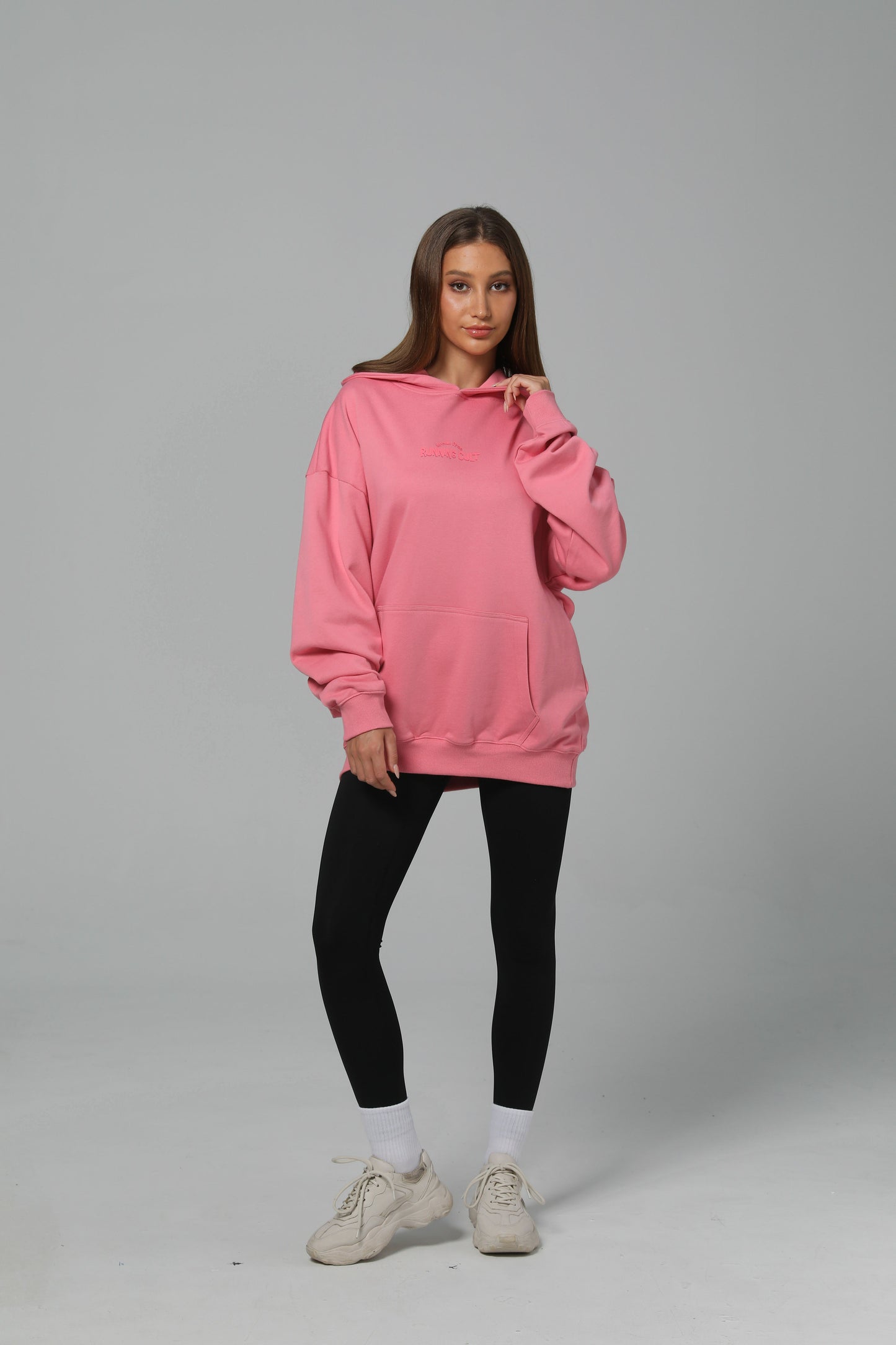 POST LONG RUN HOODIE - PINK