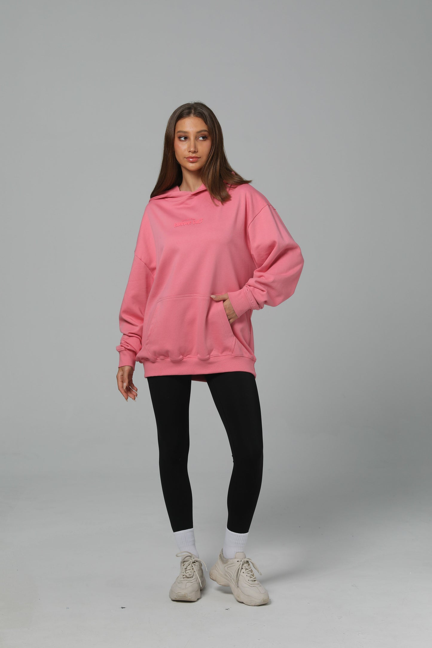 POST LONG RUN HOODIE - PINK