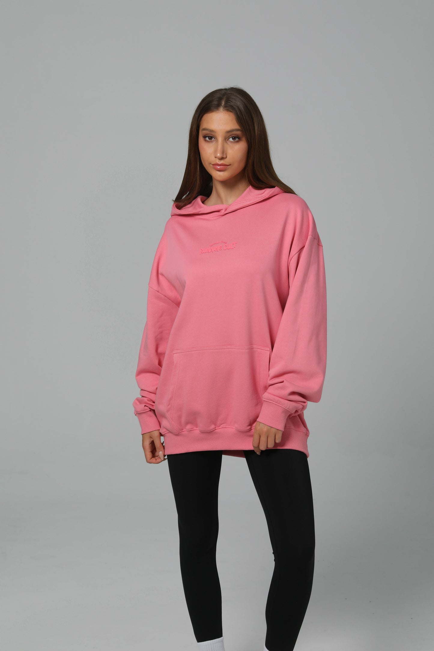 POST LONG RUN HOODIE - PINK