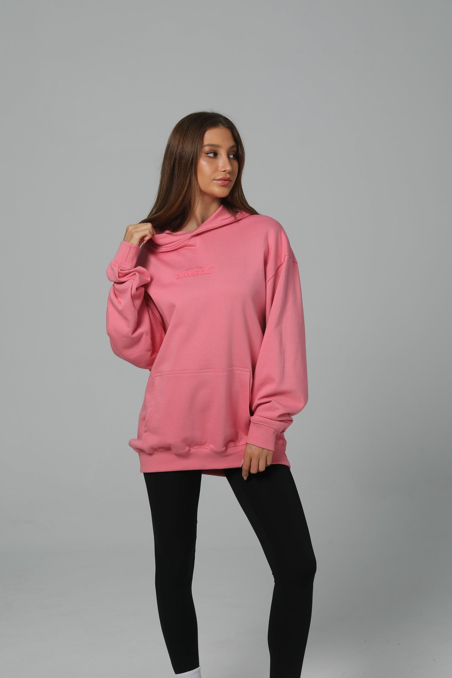 POST LONG RUN HOODIE - PINK