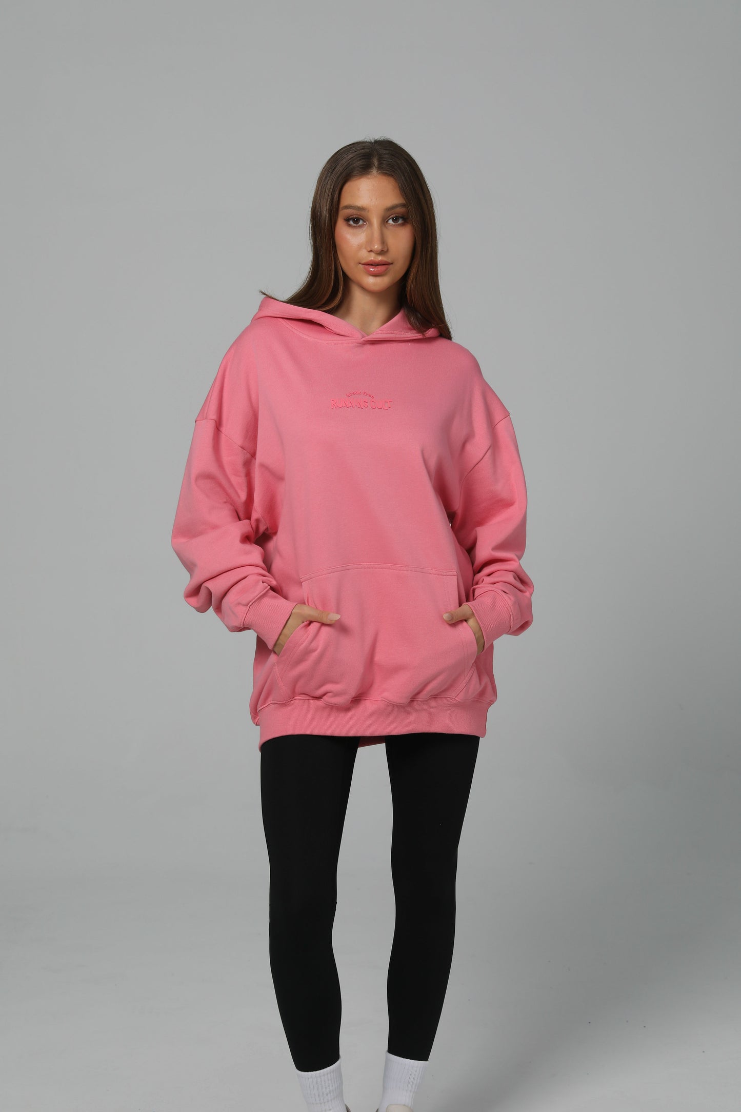 POST LONG RUN HOODIE - PINK
