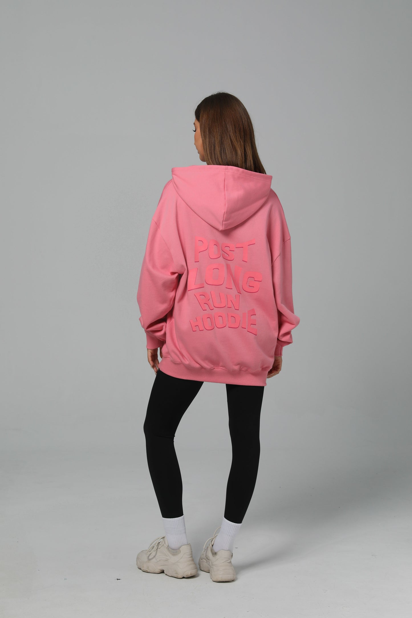 POST LONG RUN HOODIE - PINK