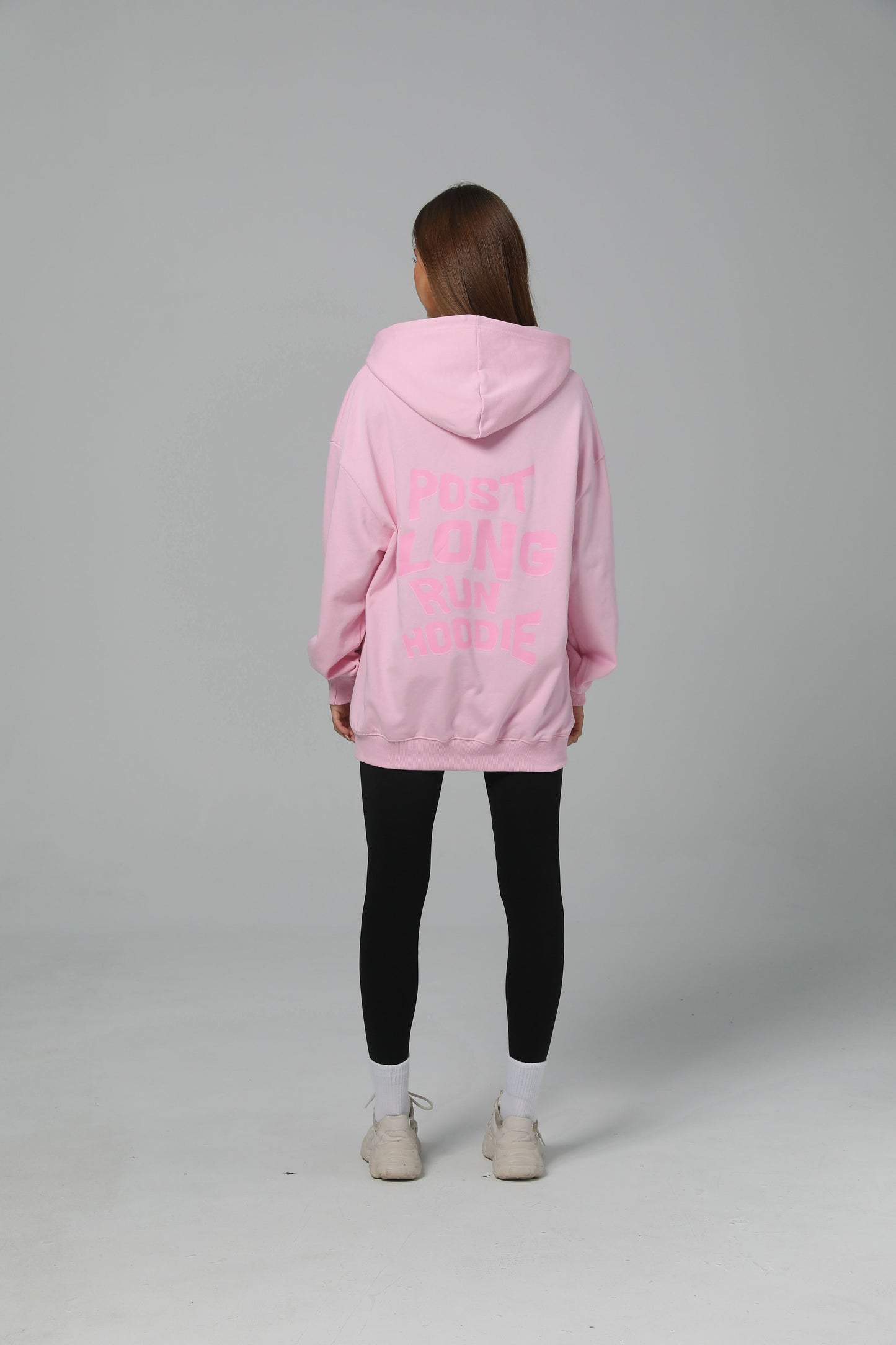 POST LONG RUN HOODIE - COTTON CANDY