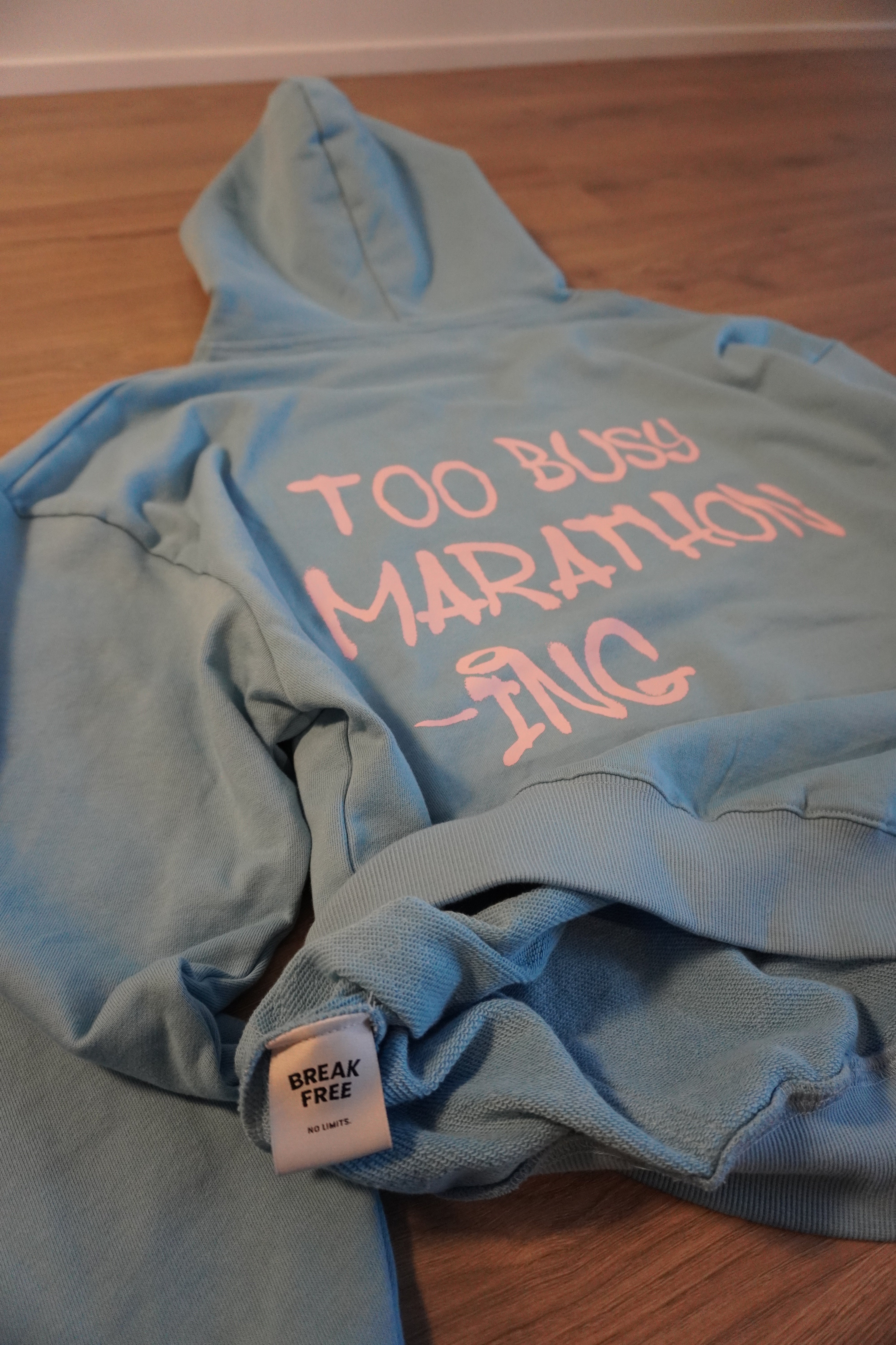 TOO BUSY HOODIE - BLUE RAZZ – Break Free