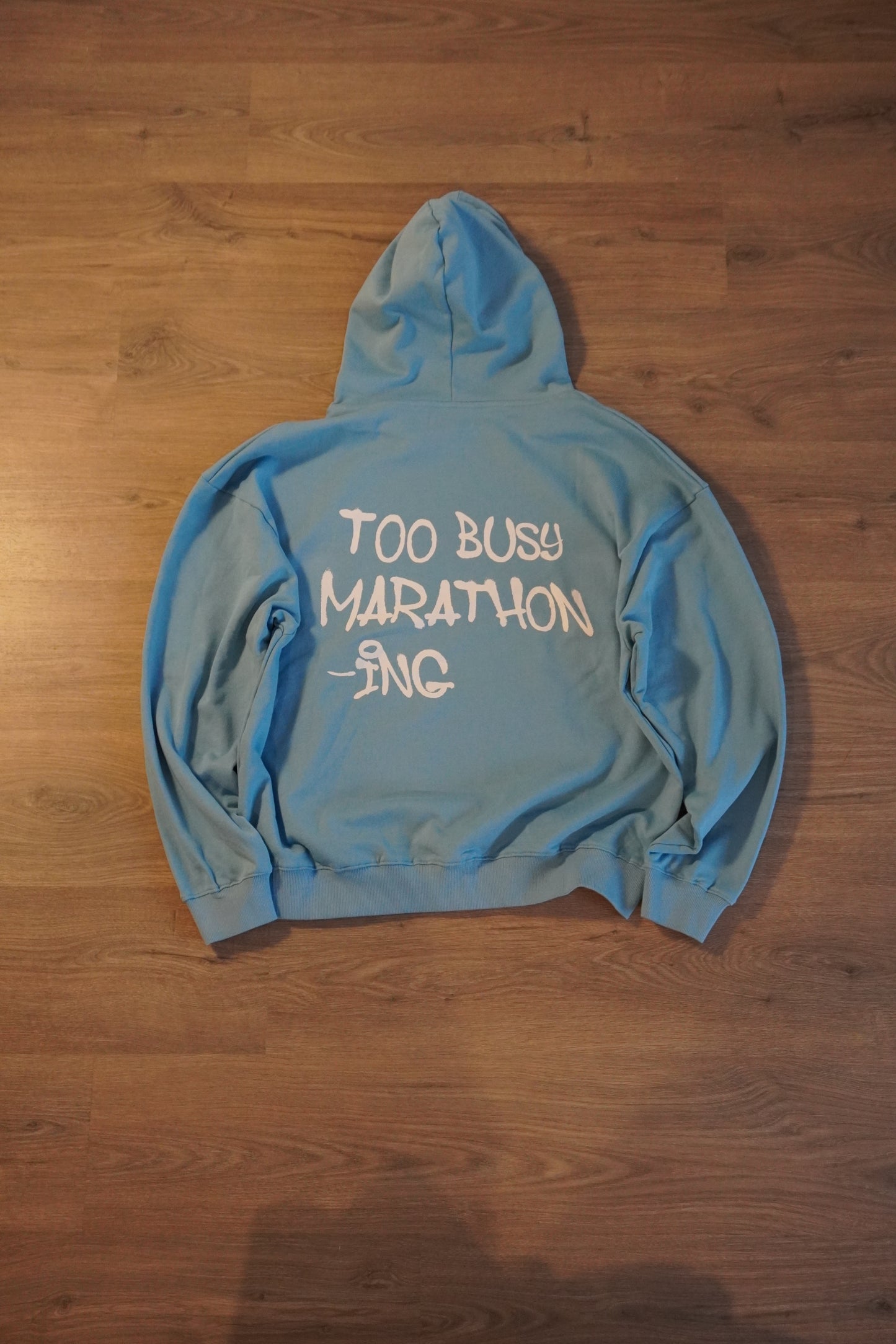 TOO BUSY HOODIE - BLUE ICE