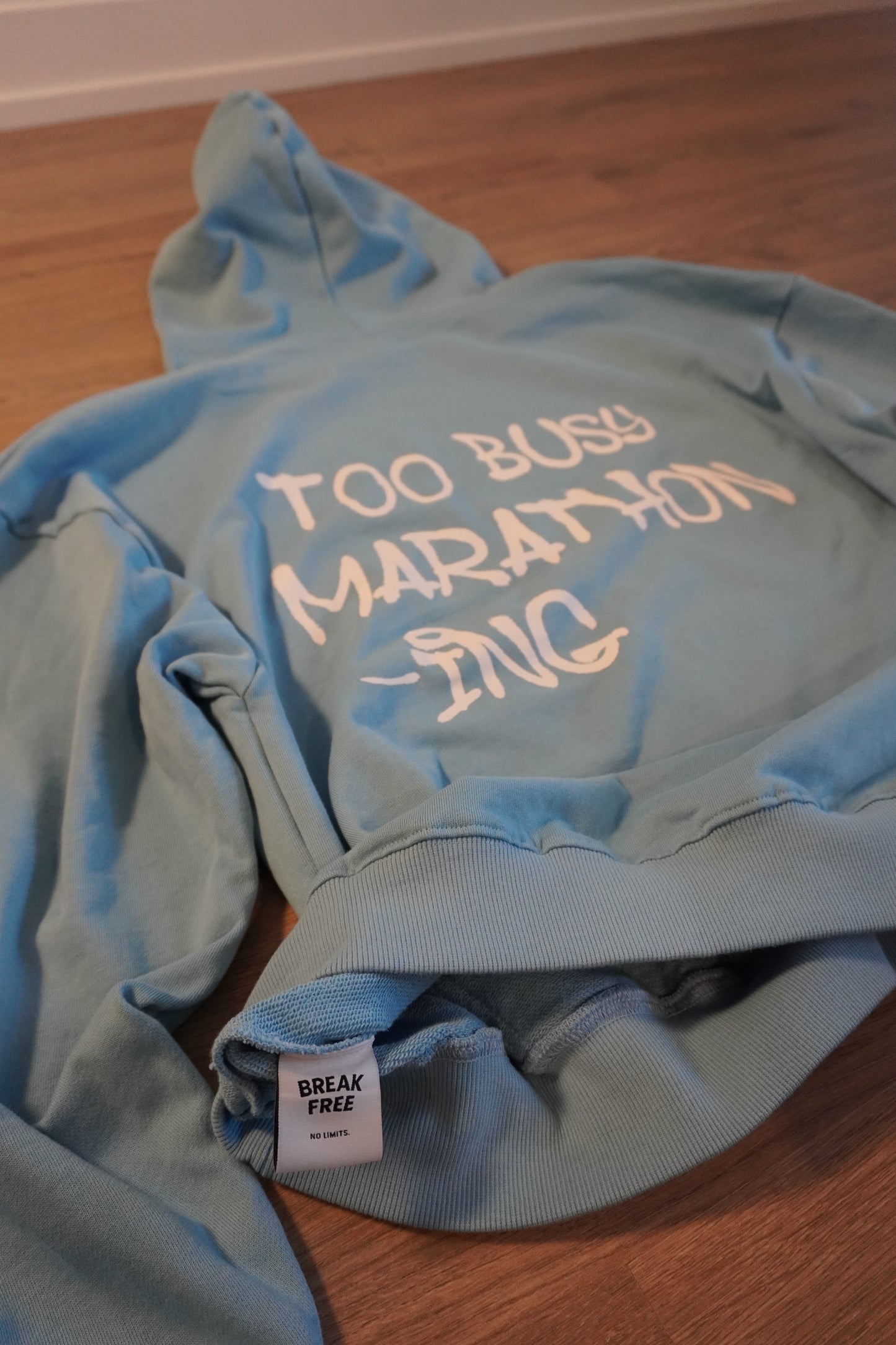 TOO BUSY HOODIE - BLUE ICE