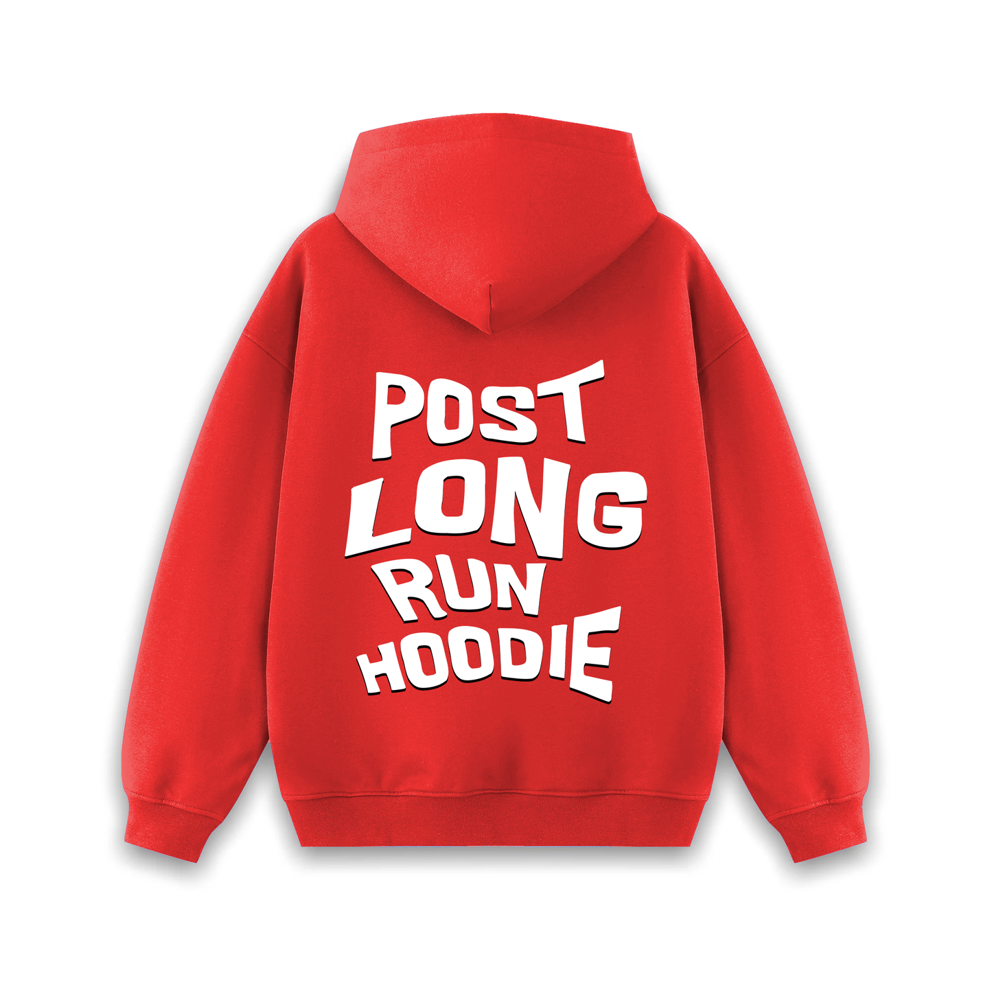 POST LONG RUN HOODIE - RACE DAY RED