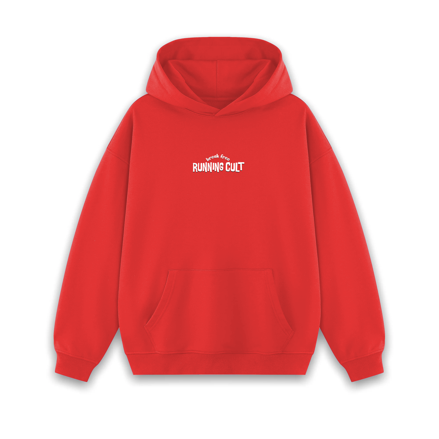 POST LONG RUN HOODIE - RACE DAY RED